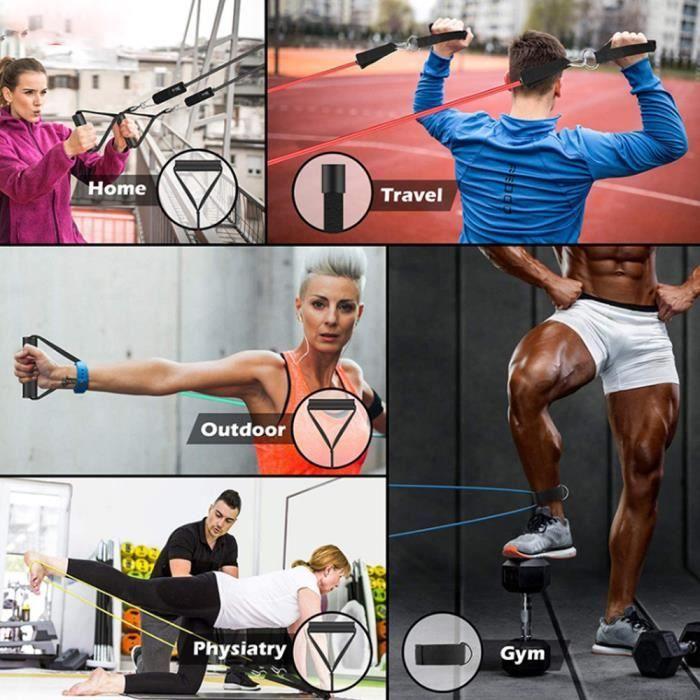 Resistance Bands - Set of 5 - 150LBS - TPE - Unisex