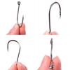 100pcs/Box Fishing Hooks Iseama Circle Carp Eyed Fishing Hook Set Size 2-15# Ring Eye Japan Fishhooks Single Jig Hook