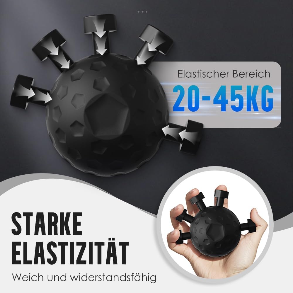 Hand Grip Strength Trainer Ball Sphere Finger Grip Strengthener Finger Exerciser Ball Hand Grips Exerciser Finger Strengthener