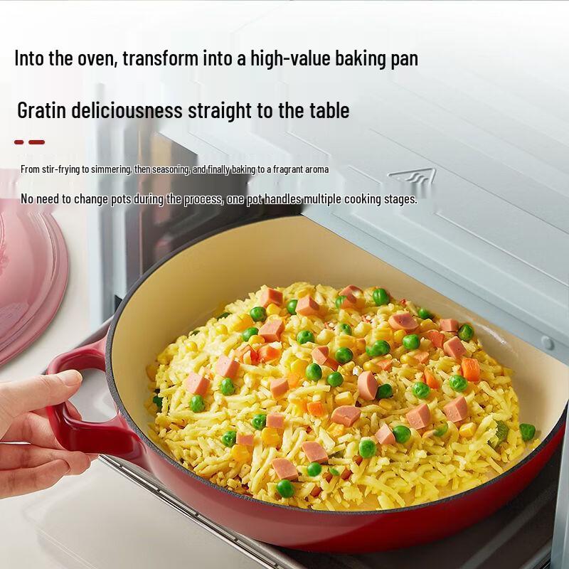 Zhishi Cast Iron Enamel Dutch Oven