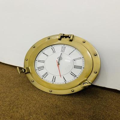 Clock Marine Brass Ship Porthole Clock Nautical Wall Clock Home Decorative 30.48 Cm