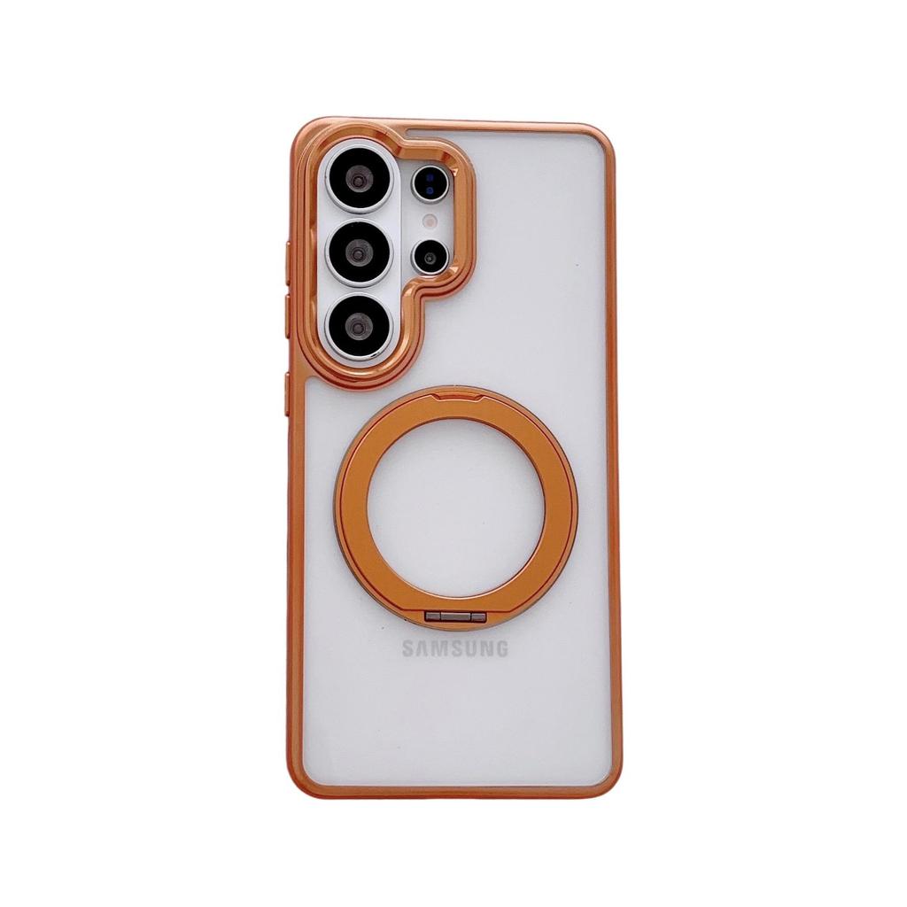 Samsung S26 Ultra High-Transparency Magnetic Wireless Charging Case with Rotating Stand