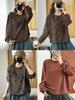 2026 Spring Artistic Printed Round Neck Loose Casual Women's Sweatshirt