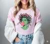 T-Shirt Femminista Medusa Chewing-gum Mitologica Dea con Capelli di Serpente