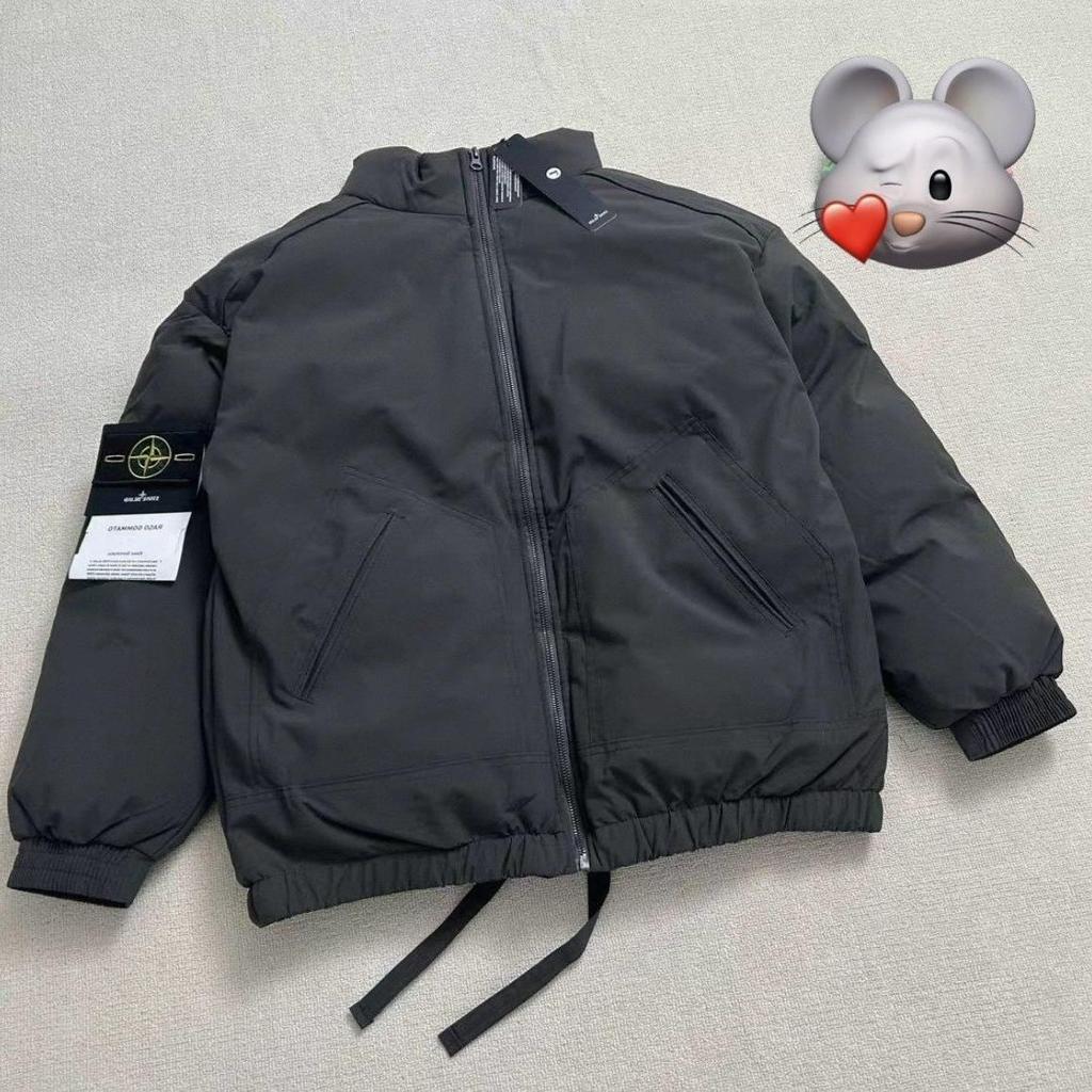 2025 Hongkonský štýl Hrubá bavlnená bunda - Unisex Tmavosivá Zimná vrchná bunda