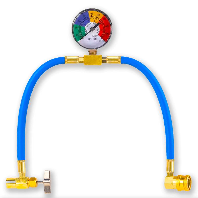 R134a Car AC Refrigerant Charging & Detection Hose 1/2 ACME.