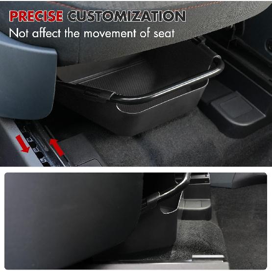 Mabett Under-Seat Storage Box For Ford Maverick Manual Seat -2025, Front Row Manual Seat Underseat Organizer Accessories