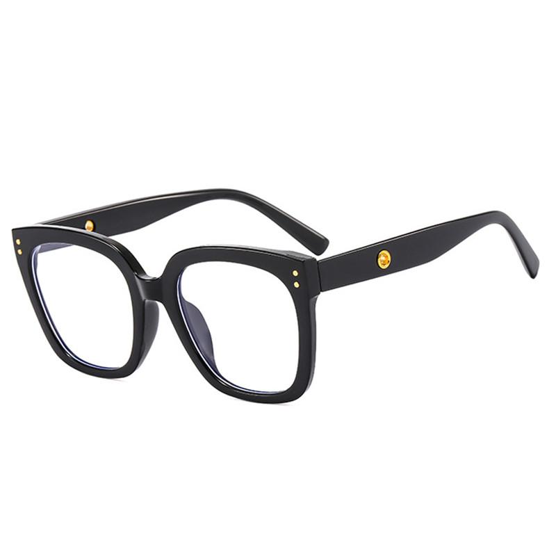 New Brand Fashion Oversize Square Glasses Women Frame Photochromic Anti Blue Light Computer Reading Eyeglass