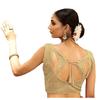 Pujia Mills WomenS Readymade Indian Ethnic Designer Sleeveless Blouse Embroidery Matching Zari Work Sequence Work Readym