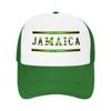 Jamaica Flag Jamaican Trucker Caps Unisex Women HipHop Hat Trucker Hat Golf Hats Breathable Mesh Baseball Cap Summer