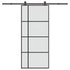 Vidaxl Sliding Door With Hardware, 90X205 Cm, ESG Glass And Aluminum