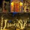 Ghirlandă luminoasă solară cu 30 LED-uri, Grădină de zâne, Lampă impermeabilă de exterior, Ghirlandă pentru Crăciun, Sărbători Xmas, Petrecere, Decorare casă