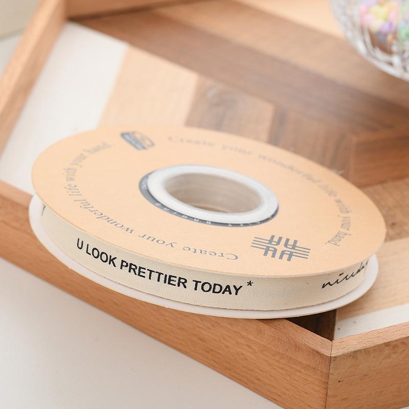 Panglică de Bumbac Englezesc pentru Xiaoqing Literar Proaspăt Buchet Tort & Decorare Cutie Cadou: Panglică Colorată pentru Ambalaj DIY