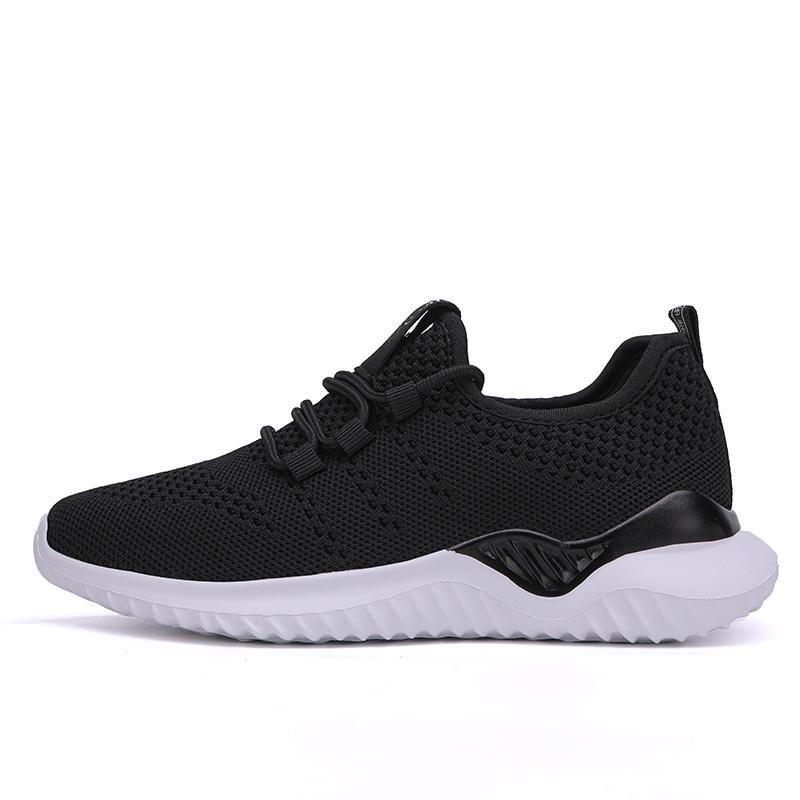 

Новые модные женские сверхлегкие повседневные кроссовки большого размера Flying Woven, модные и персонализированные женские изысканные спортивные туфли 42 черный белый