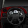 Real Carbon Fiber Car Accessories Trim Red Cover Soft Sticker For Chevrolet Trailblazer 2002 2003 2004 2005 2006 2007 2008 2009