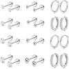 European & American Style 2-5mm Stud Earrings Set - Popular Bestseller