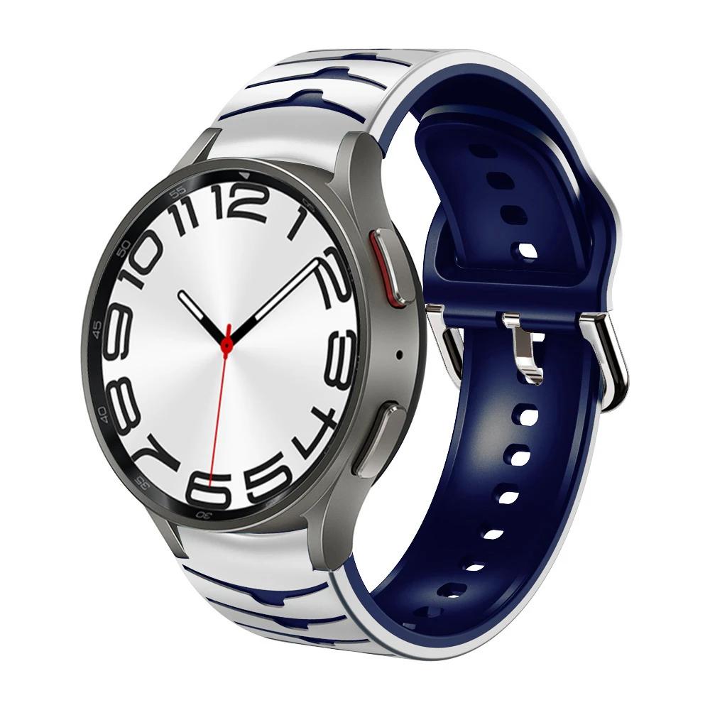Silicone No Gaps Strap For Samsung Galaxy Watch 7/6/5/4 44mm 40mm 5Pro 45mm Bracelet Band Galaxy 6 Classic 47mm 43mm 46mm Correa