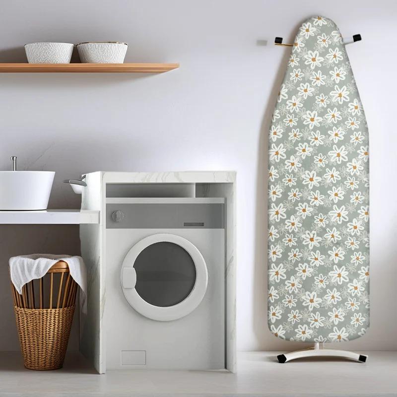 140x50cm Thick Iron Ironing Board Cover, Elastic Edge Wrapping, Heat Insulation, Reflective, Household Cleaning Tool, Ironing