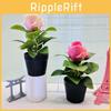 Rosa Rugosa Artificial Plant With Silk Fabric And Plastic For Home Decor And Desktop Display