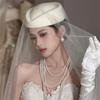 Classical Beret Hat Fashionable Design Fascinator Hat for Women Formal Occasion Cocktail Party Dressingup Headpiece