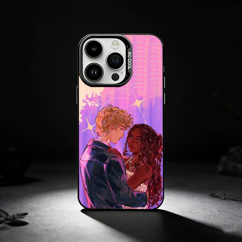 W-Walker and leah Phone Case For iPhone 17,16,15,14,13,12,11 Plus,Pro Max,XS,Colored silver phone case