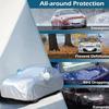 For MG ZS EV ZX ZST VS 2017-2024 Car Cover Waterproof UV Protection All Weather Dustproof Snow Rain Cover 190T Polyester