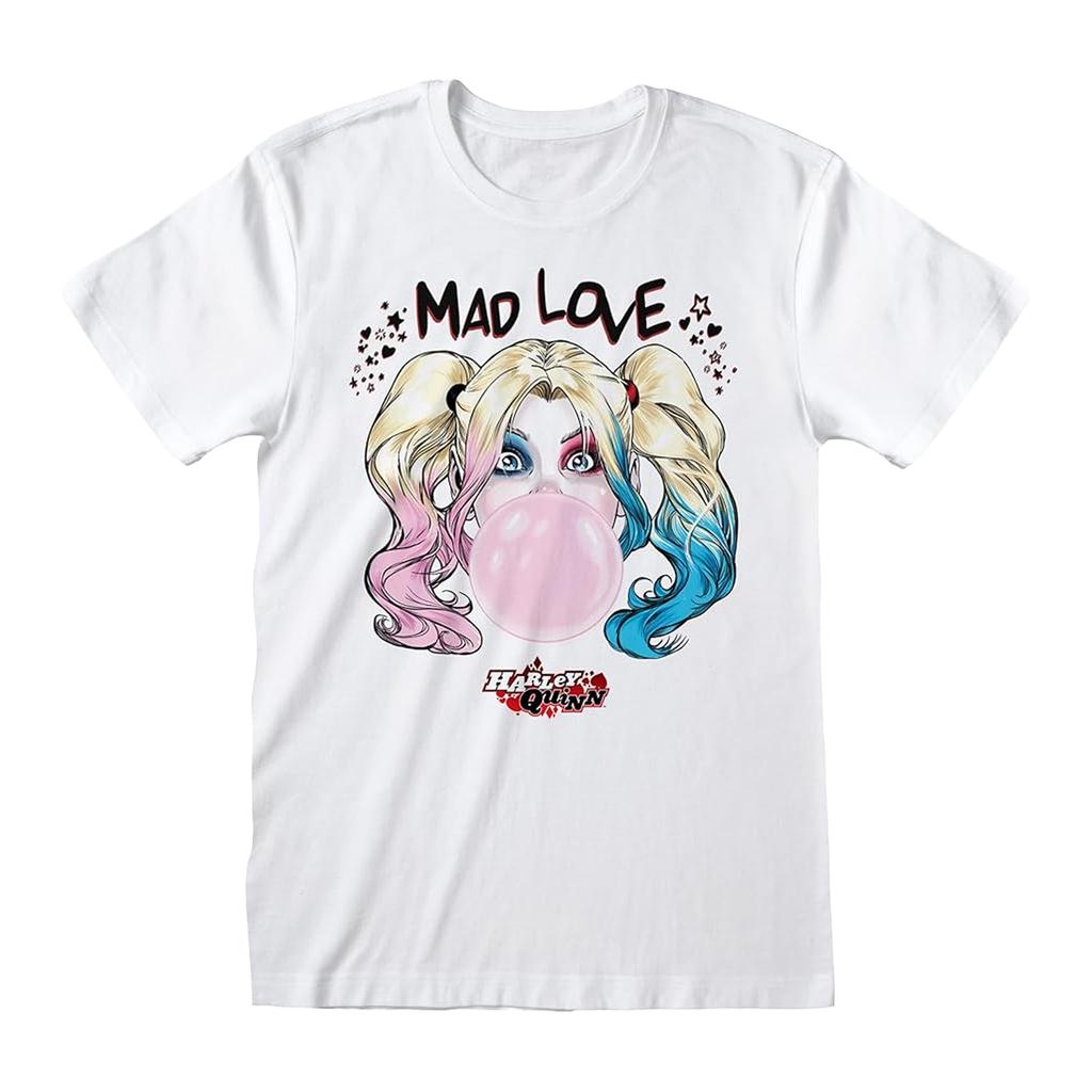 Harley Quinn Mens Mad Love Cotton T-Shirt