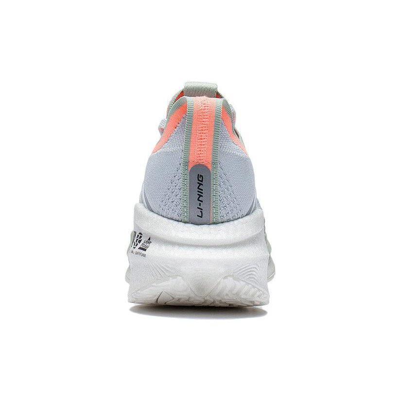 Li Ning Shadow Essential Cushioning Slip Resistant Abrasion Resistant Low Top Running Shoes Women's Light Frost Blue ARRS004-2