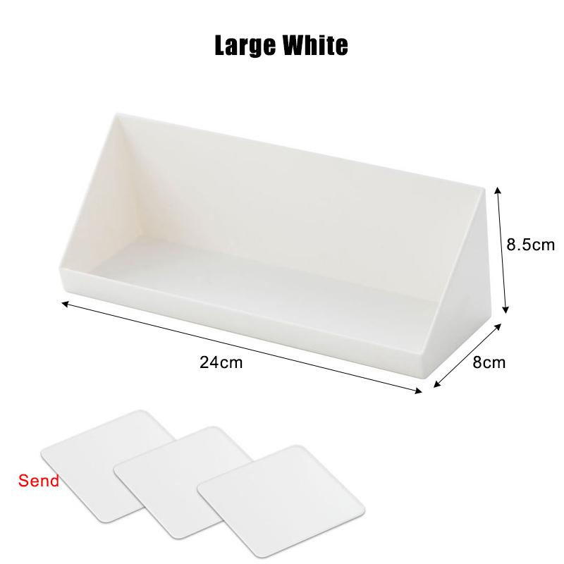 

Шкаф, ящик для хранения косметики, настенный стеллаж для хранения, полка для хранения губной помады, ювелирных изделий, стойка для макияжа, чехол, органайзер для ванной комнаты Large белый