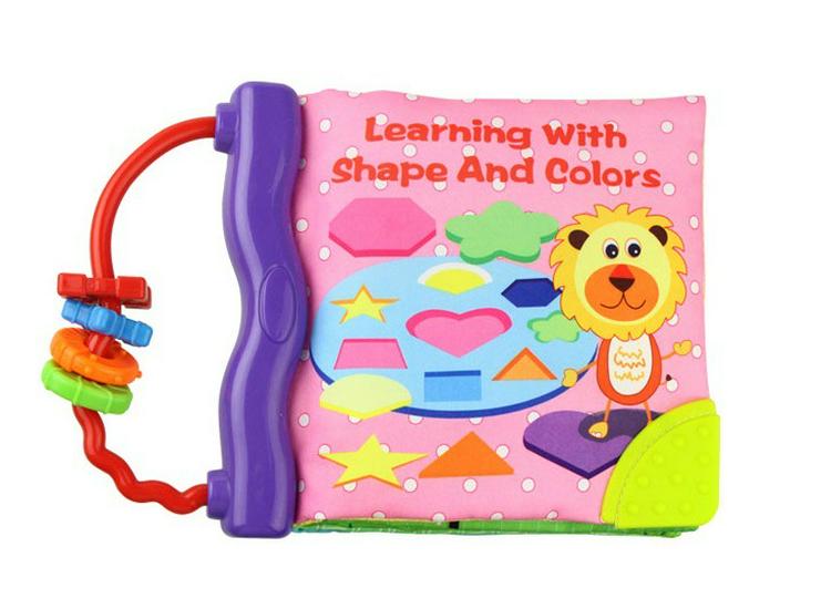 Baby Early Learning Tear-Resistant Cloth Book with Teether