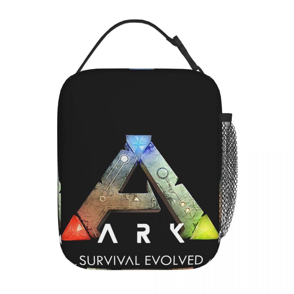 Ark Survival Evolved Black Insulated Lunch Bag for Women Children Portable Food Boxes Thermal Lunch Box Tote