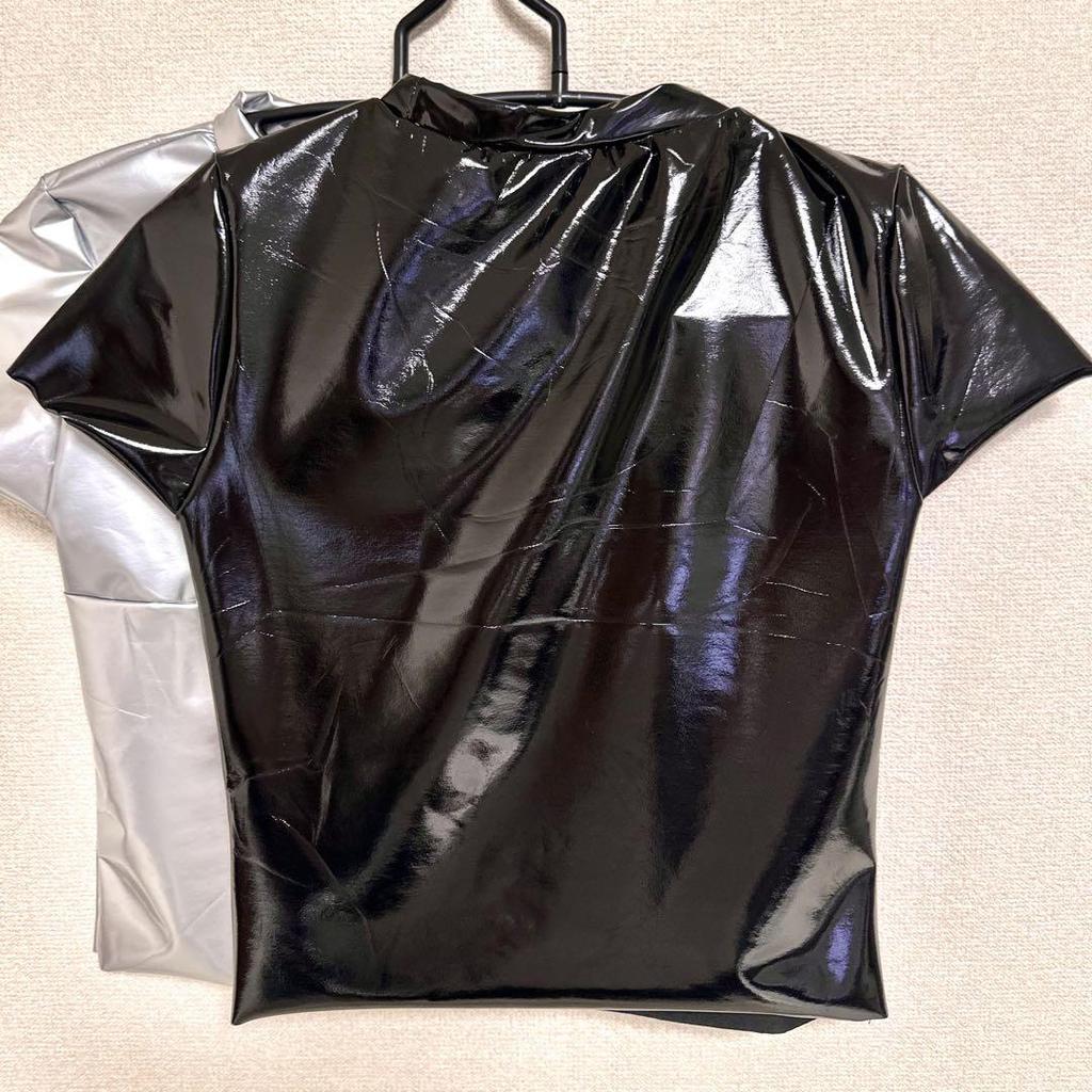 [USED] JUMP BLACKPINK PU Leather T-Shirt Black Jennie Ver.