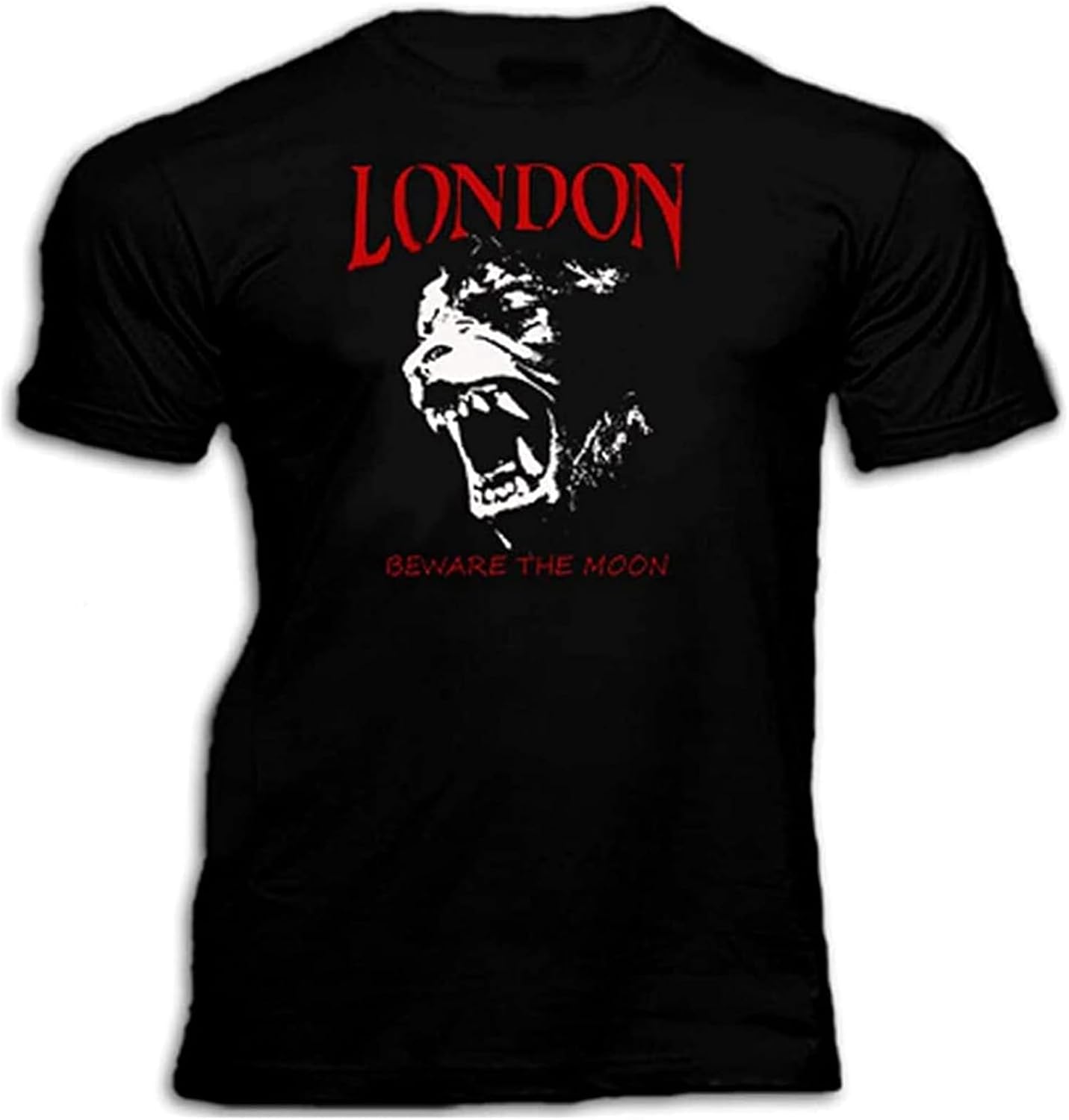 Men s American Werewolf in London T Shirt Black L
