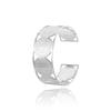 High Quality Titanium Steel Polished C Shape 6mm Open Bracelet Men's Fashion Punk Casual Cuff Bangles Couple Jewelry