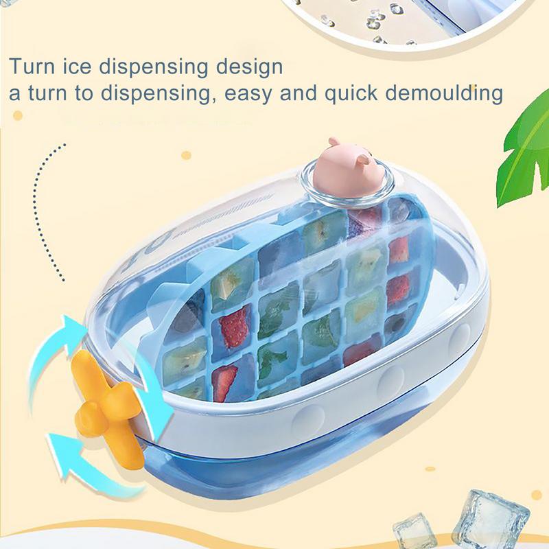 Ice Ball Maker Mold Easy Release 24Grid Ice Maker Mold Freezing Cube Tray For Freezer Whiskey Cocktails Juice Kitchen Accessorie