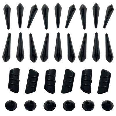 Moderno La Terre Aero Canard General Purpose Aero Protector Fins Car Motorcycle Dress Up Exterior Set Bumper YM-276-AP 3 Sets