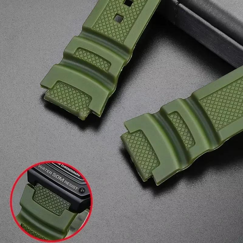 Watch Band accessories are suitable for Casio Watch W-218h / F-108 AE1200 / 1000 / 1300 resin silicone watch straps 18mm