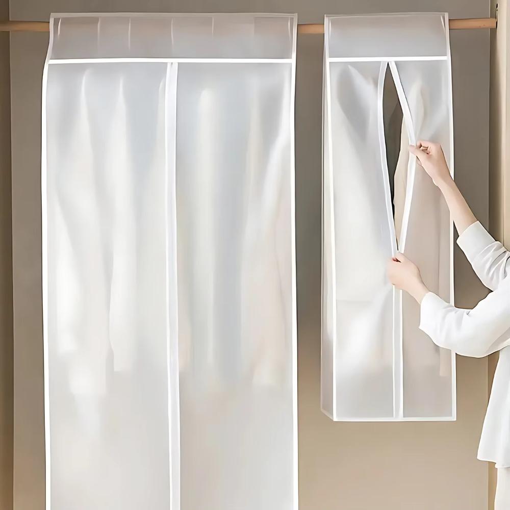 Fully Enclosed Coat Storage Bags Anti-fouling Dust Cover Hanging Hanging Clothes Bag  For Household