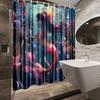 Waterdicht Douchegordijn met Feeën Zeemeermin Print voor Badkamer, Magisch Oceaanleven Ontwerp High-End Toilet Scheidingsgordijn