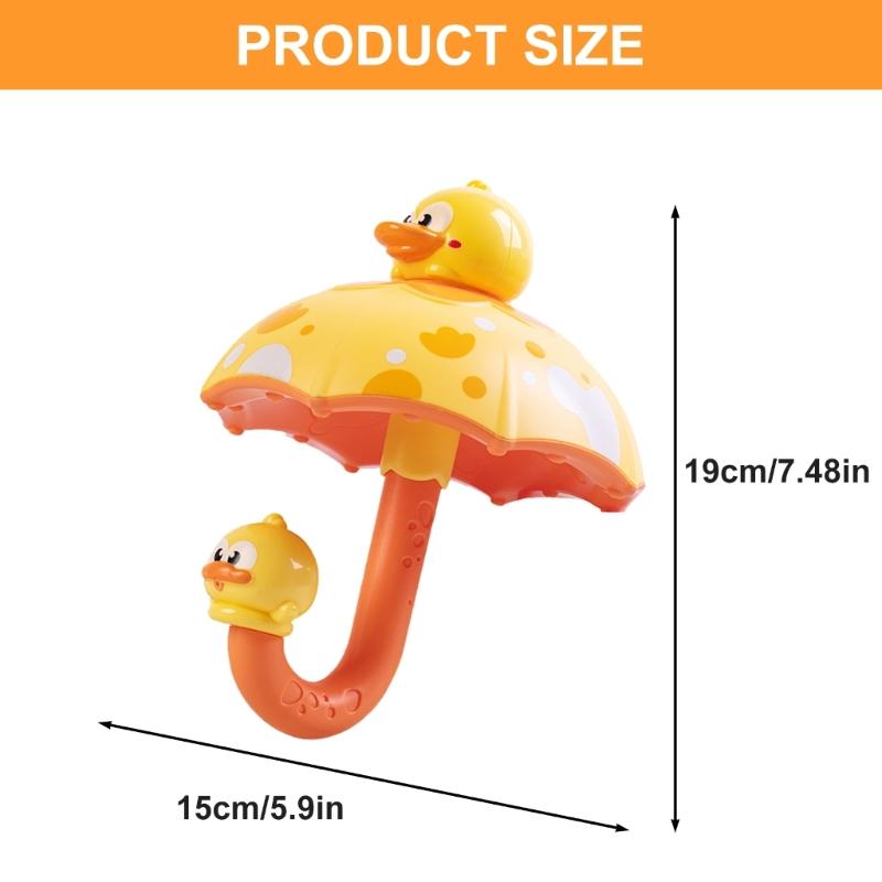 Duck Theme Shower Toy Water Sprinkler Bath Toy For Toddler Fun Bathtub Playset Bathroom Pool Baby Bathing Accessory