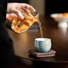 Chinese Enamel Ceramic Tea Cup Lotus Pattern Antique Style Master Cup for Gongfu Tea Elegant Personal Drinking Cup & Collection