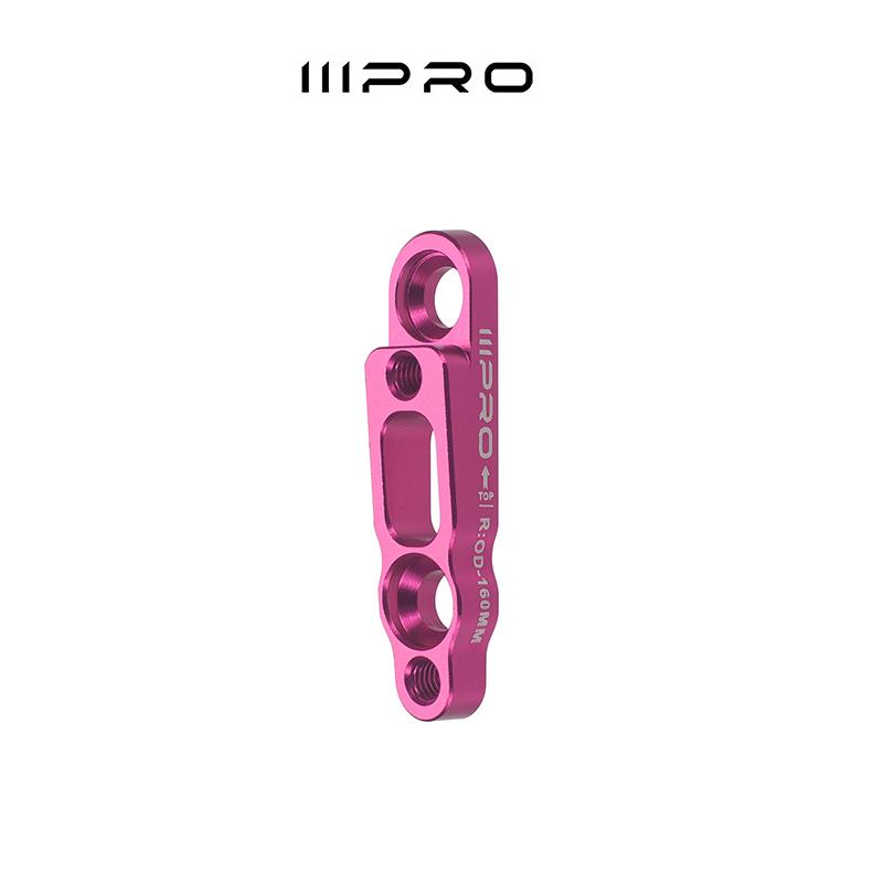 

IIIPRO Ultralight Road Bicycle Disc Brake Mount 160mm Converter for Compatible R8170 105 DA SRAM Red Front And Rear Brake IIIPRO Rear pink
