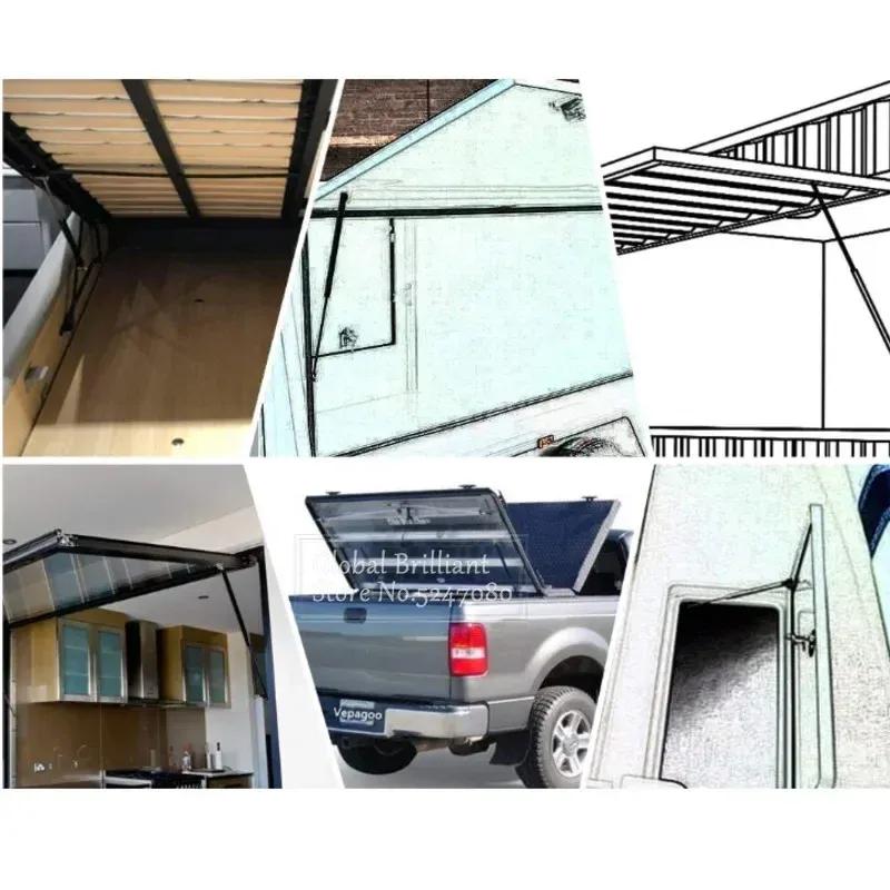 2pcs 300N 300/350/400/450/500/600mm Gas Strut Bars Gas Spring Support Boot Bonnet Car Caravans Doors Windows Hatches Boat Bus