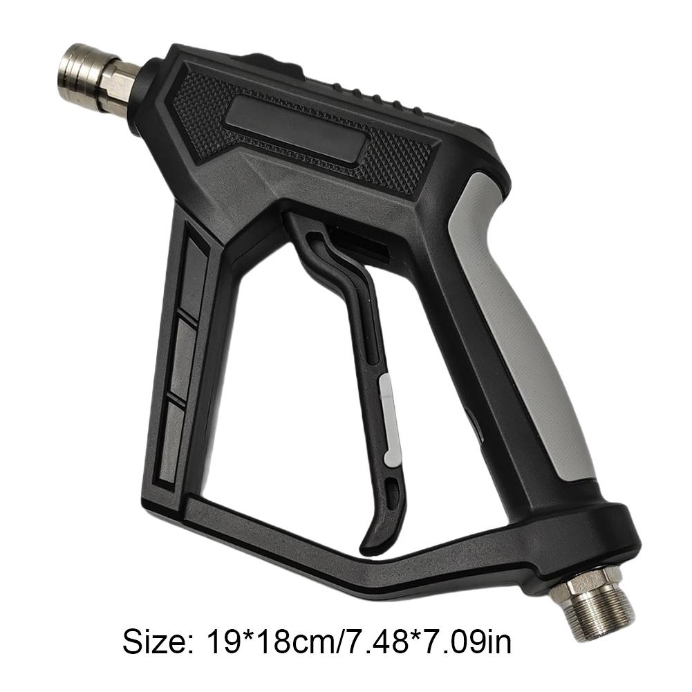 Short Pressure Washer Gun with 1/4 Inch Quick Connector High Power Washer Spray Gun Power Washer Gun for Car Wash & Cleaning
