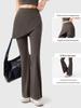 Stylish Two-Piece Micro-Flare Yoga Pants with Fitness Skirt for Slimming and Outdoor Sports