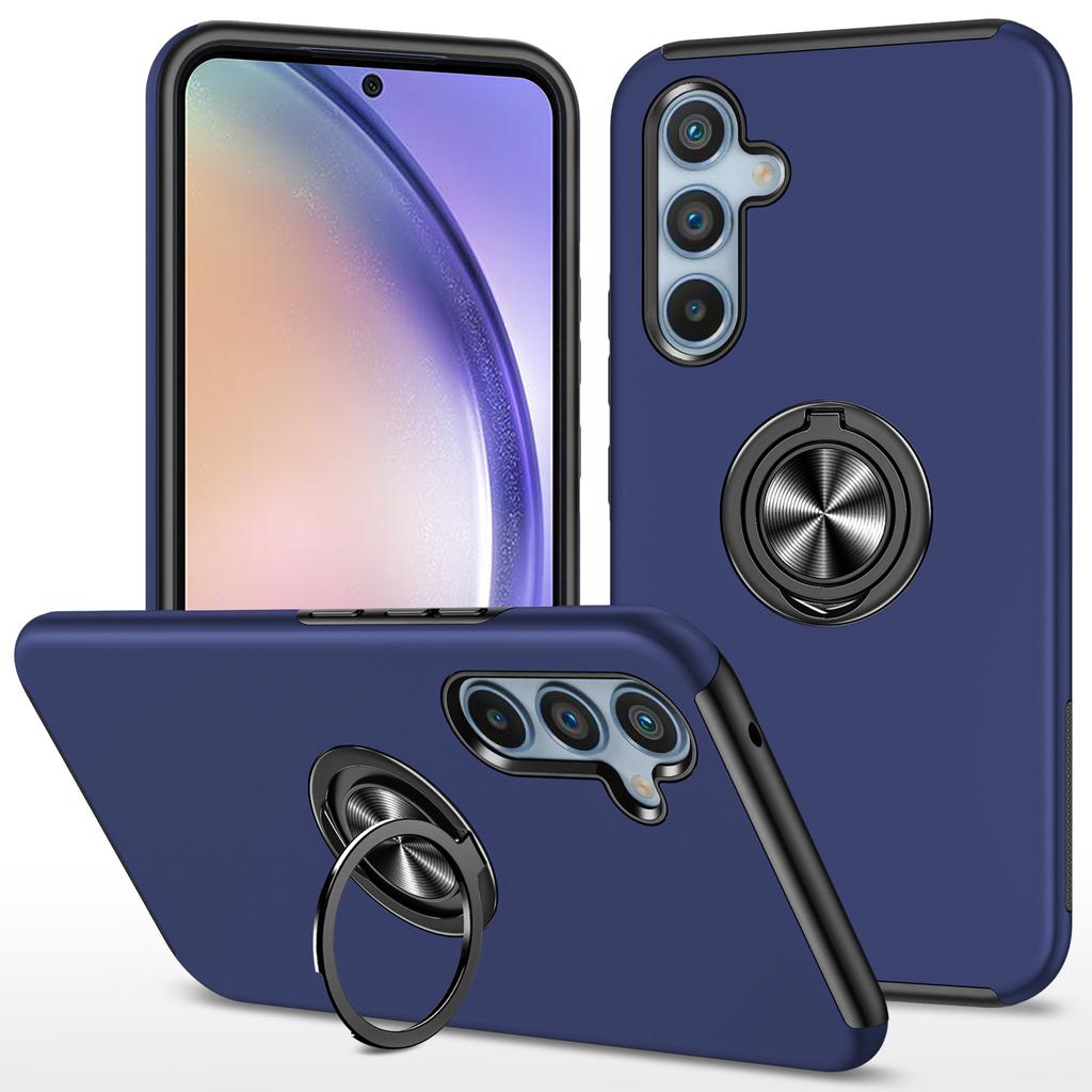 Pour Samsung Galaxy A55 5G Coque Ajustée PC+TPU Housse de Téléphone avec Béquille