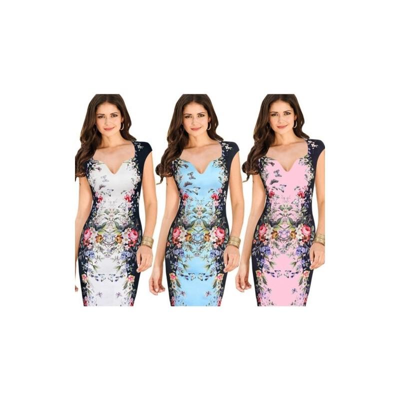 Women Elegant Career Bodycon Evening Party Wear Business Office Dress For All Occasions