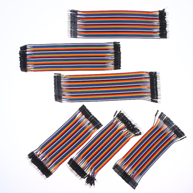 Insulated Multicolored Jumper Wires 15CM 20CM Male To Male Female To Female Male To Female for DIY Electronic Circuit Breadboard Use