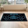 Tapis de Squat avec Guides de Position des Pieds Entraînement à Domicile Mat de Squat 31,5 x 13,78 Pouces Tapis d'Exercice Multifonctionnel pour Squats Fentes Abdominaux