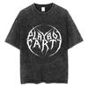 Rapper Playboi Carti Álbum Musical Die Lit Camiseta Lavada Hombres Mujeres Hip Hop Camisetas Populares Moda Camisetas Góticas Algodón Streetwear